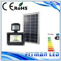 2015 sensor solar led flood light 10w outdoor energy saving rechargeable work flood lighting for camp